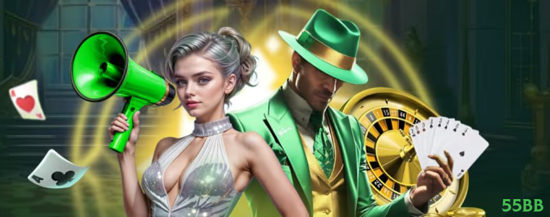 Imagem promocional do cassino online da 55bb mostrando jogos ao vivo